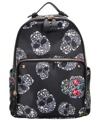 Fashion Trendy  Backpack SKULL